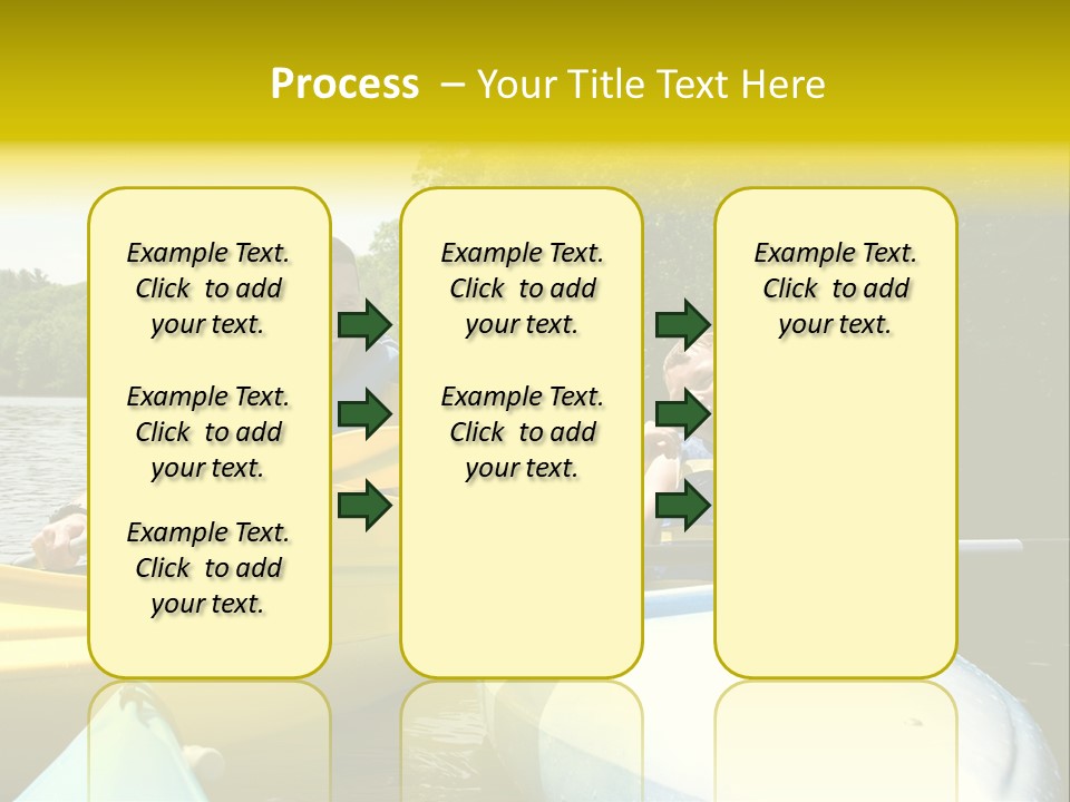 Father And Son Kayaking PowerPoint Template