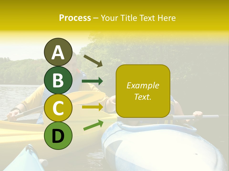 Father And Son Kayaking PowerPoint Template