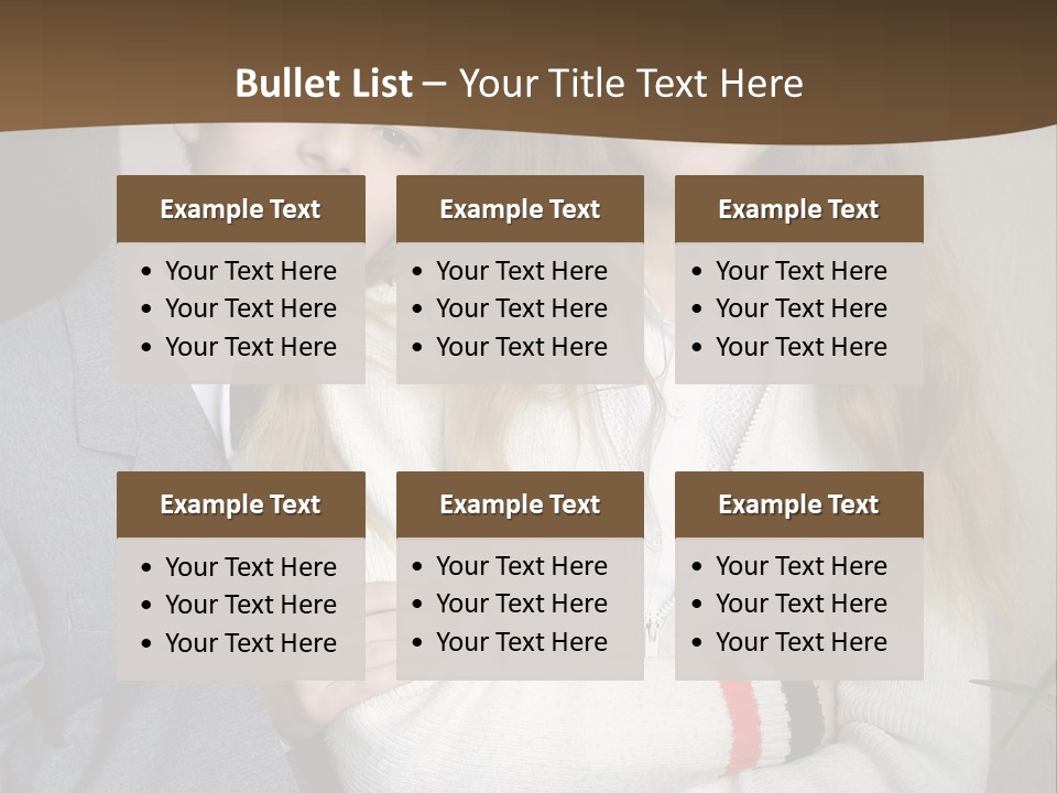 Brother And Sister At The School PowerPoint Template