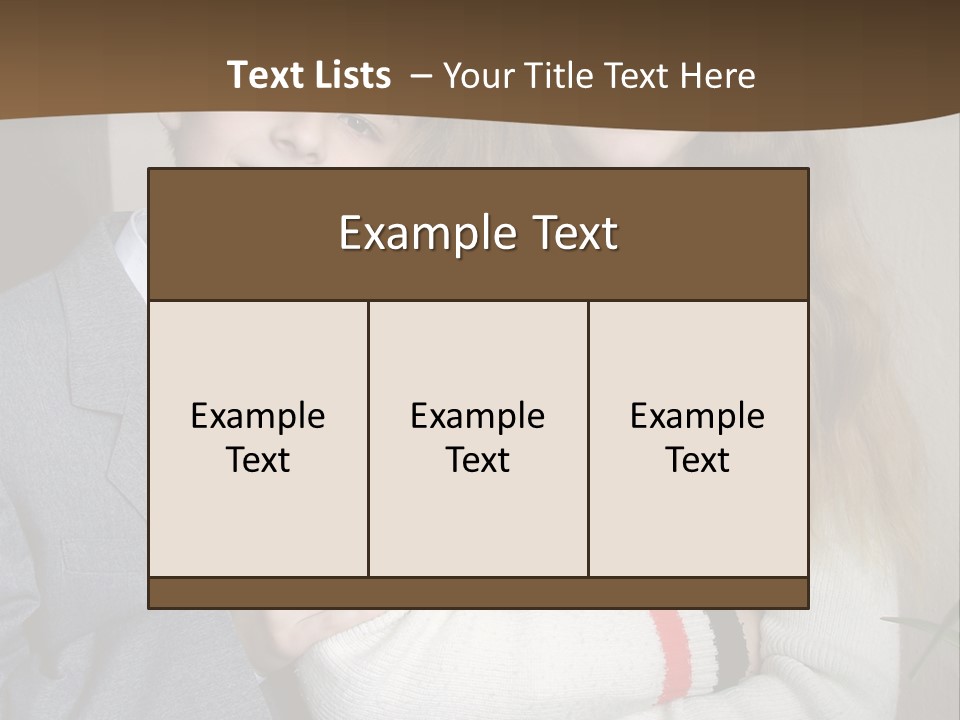 Brother And Sister At The School PowerPoint Template