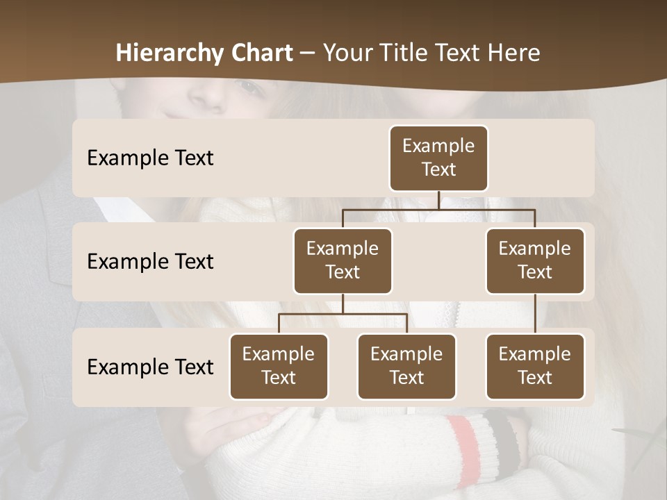 Brother And Sister At The School PowerPoint Template
