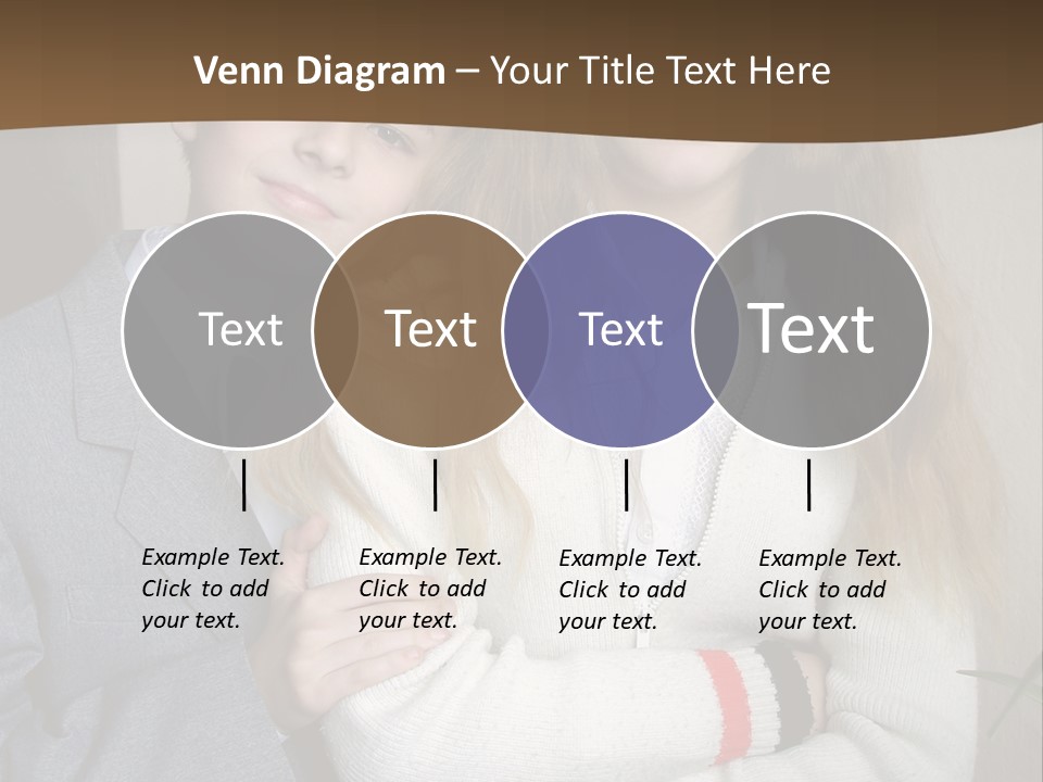 Brother And Sister At The School PowerPoint Template