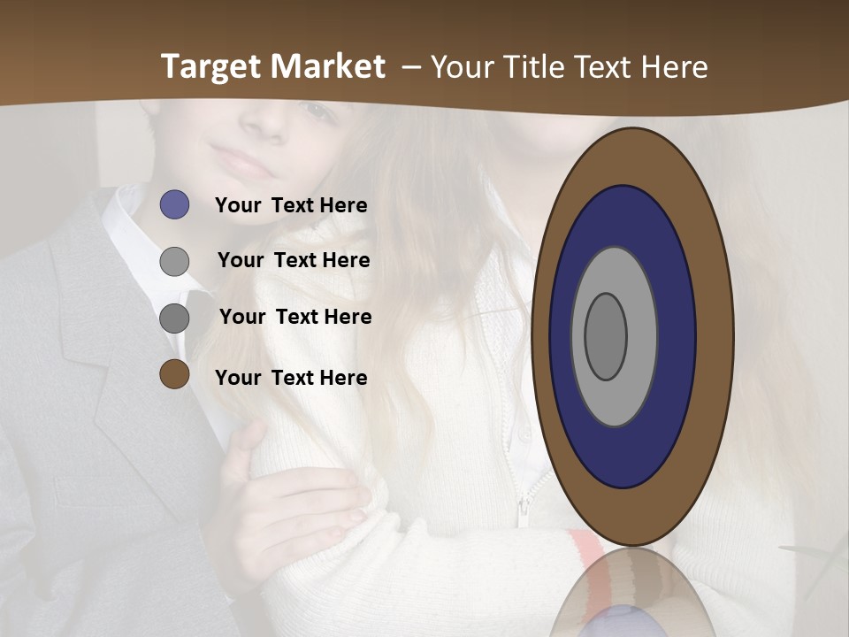 Brother And Sister At The School PowerPoint Template