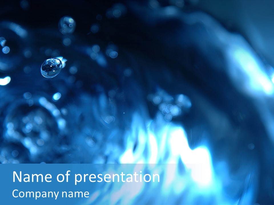 Water Drop Six PowerPoint Template