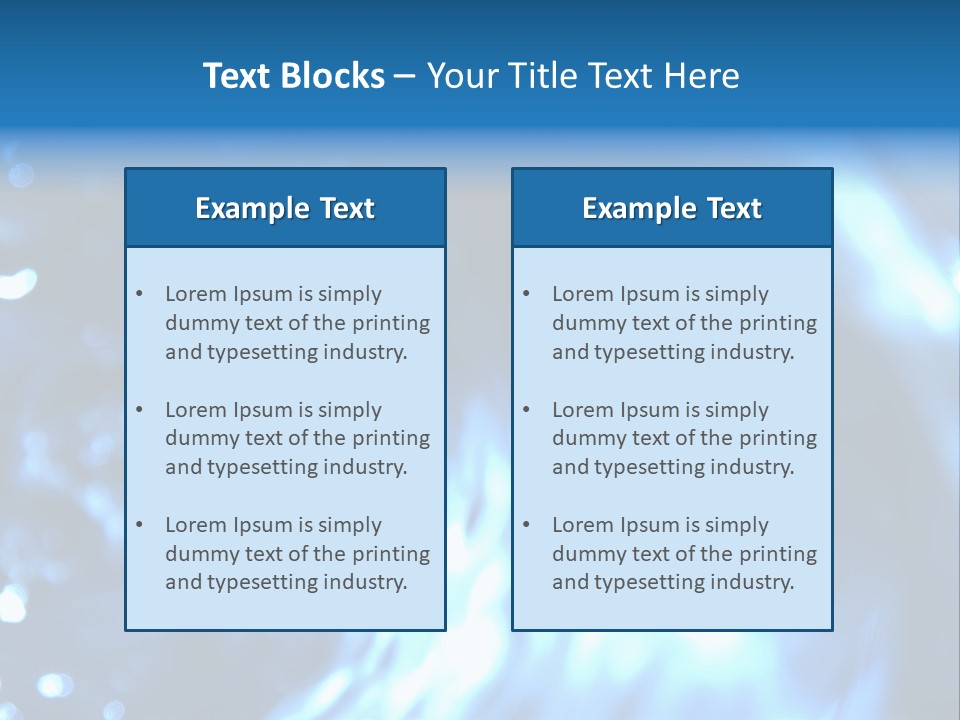 Water Drop Six PowerPoint Template