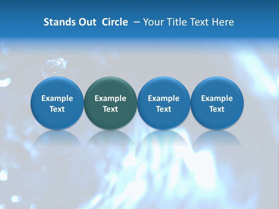 Water Drop Six PowerPoint Template