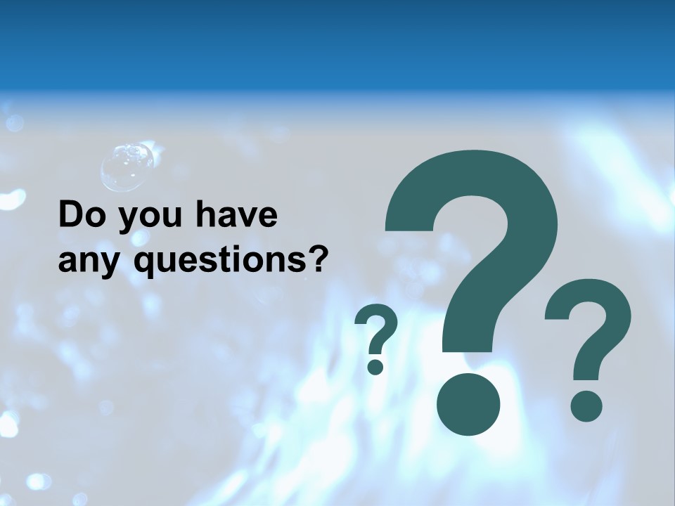 Water Drop Six PowerPoint Template