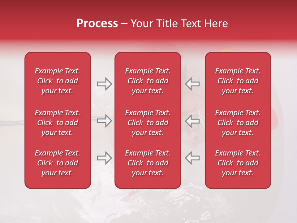 A Baby In A Bathtub With Toys In It PowerPoint Template