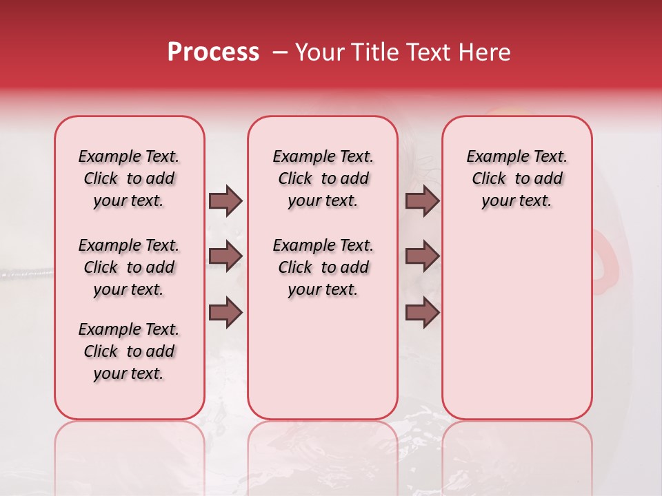 A Baby In A Bathtub With Toys In It PowerPoint Template