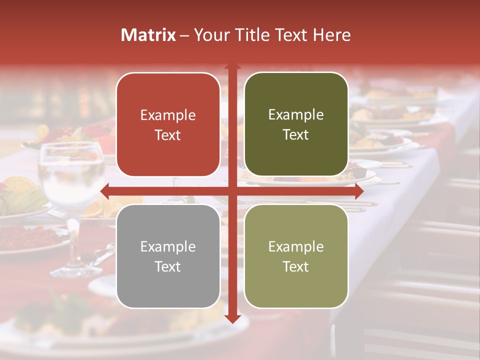 Party Table In Front Of Istanbul PowerPoint Template