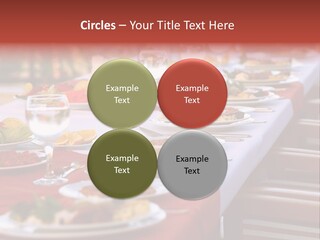 Party Table In Front Of Istanbul PowerPoint Template