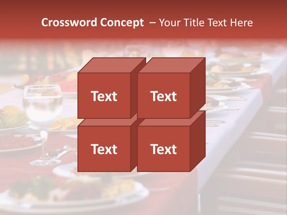 Party Table In Front Of Istanbul PowerPoint Template