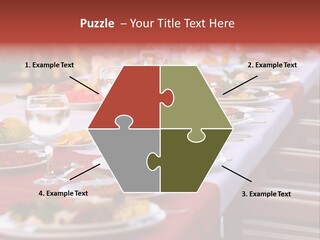 Party Table In Front Of Istanbul PowerPoint Template