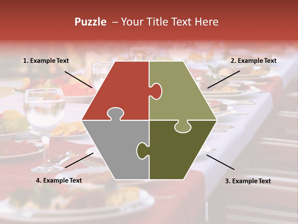 Party Table In Front Of Istanbul PowerPoint Template