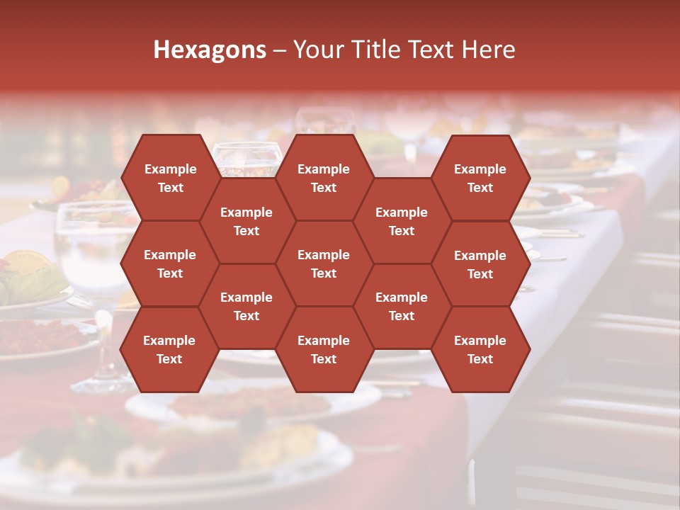 Party Table In Front Of Istanbul PowerPoint Template