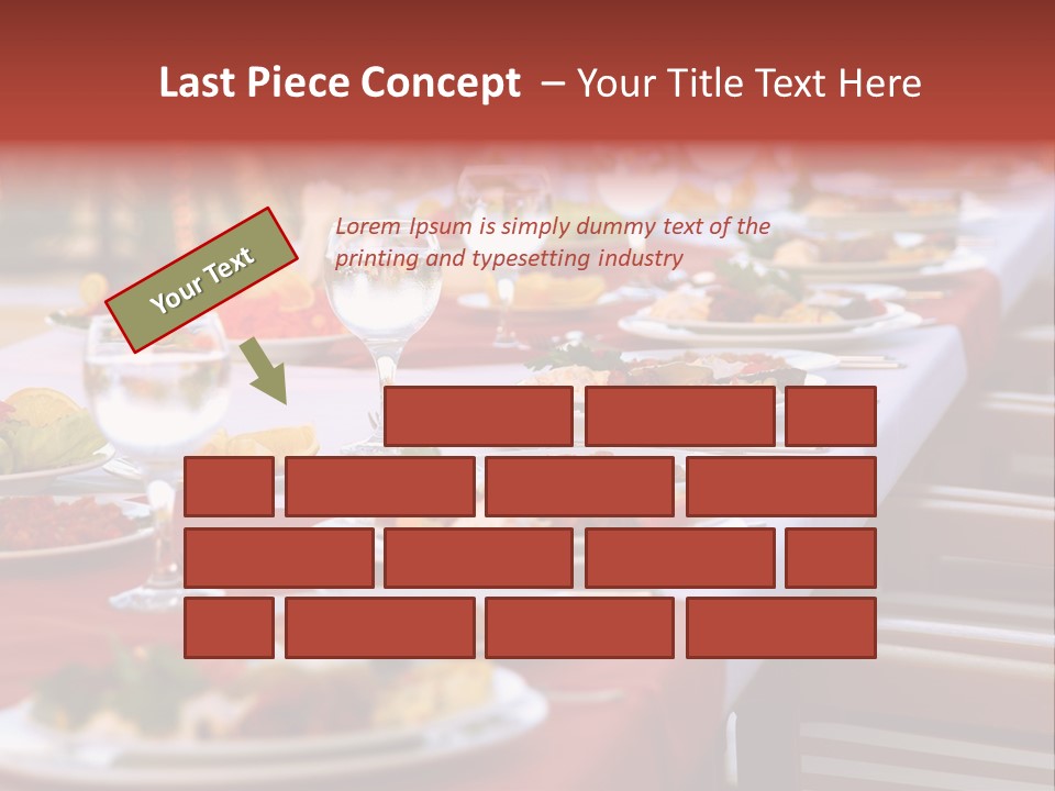 Party Table In Front Of Istanbul PowerPoint Template