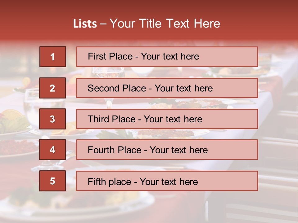 Party Table In Front Of Istanbul PowerPoint Template