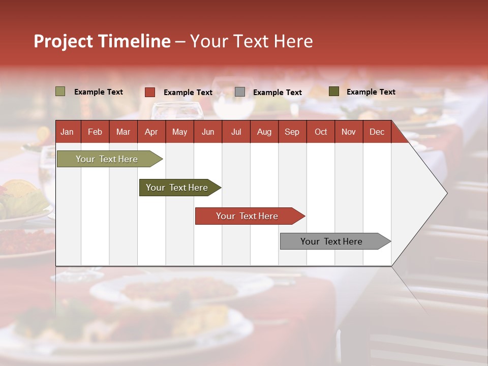 Party Table In Front Of Istanbul PowerPoint Template