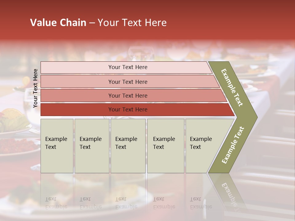 Party Table In Front Of Istanbul PowerPoint Template
