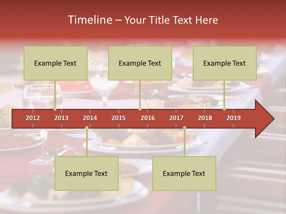 Party Table In Front Of Istanbul PowerPoint Template
