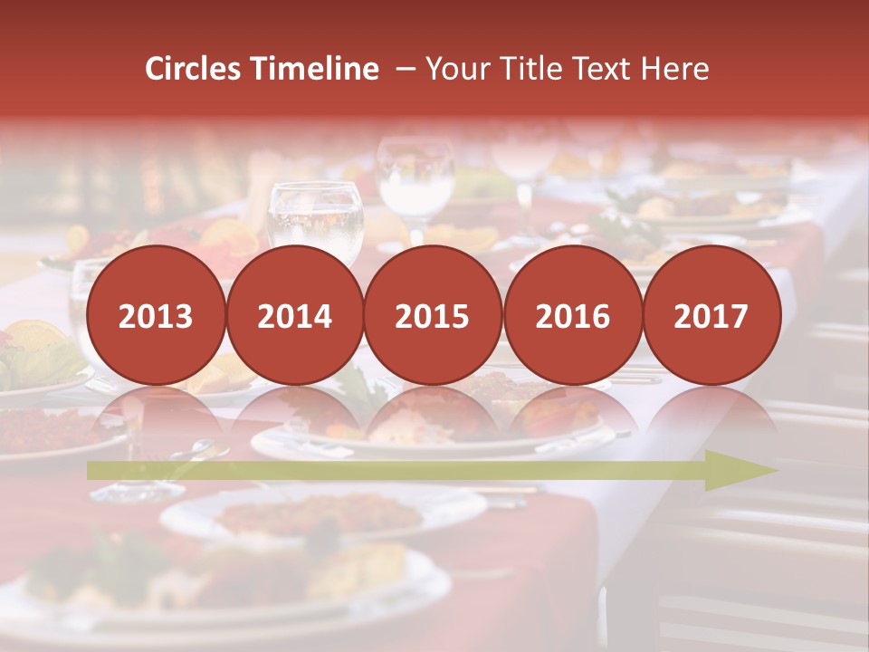 Party Table In Front Of Istanbul PowerPoint Template