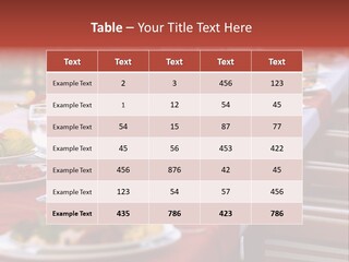 Party Table In Front Of Istanbul PowerPoint Template