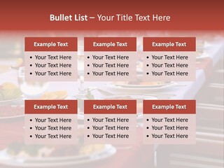 Party Table In Front Of Istanbul PowerPoint Template