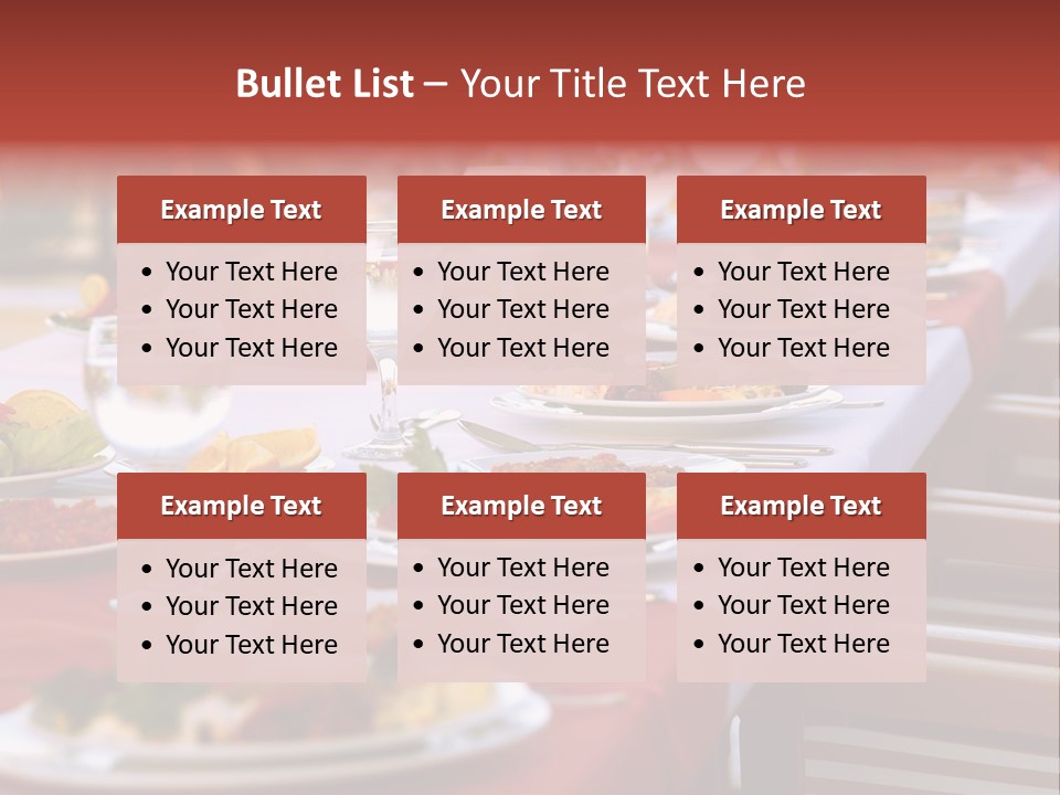 Party Table In Front Of Istanbul PowerPoint Template