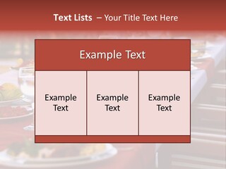 Party Table In Front Of Istanbul PowerPoint Template
