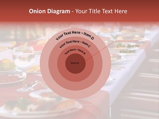 Party Table In Front Of Istanbul PowerPoint Template