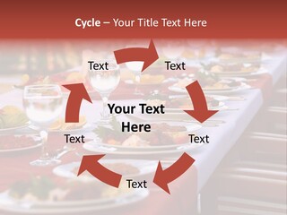 Party Table In Front Of Istanbul PowerPoint Template