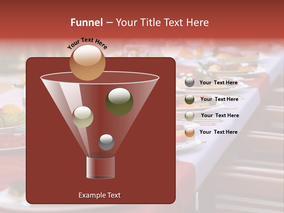 Party Table In Front Of Istanbul PowerPoint Template