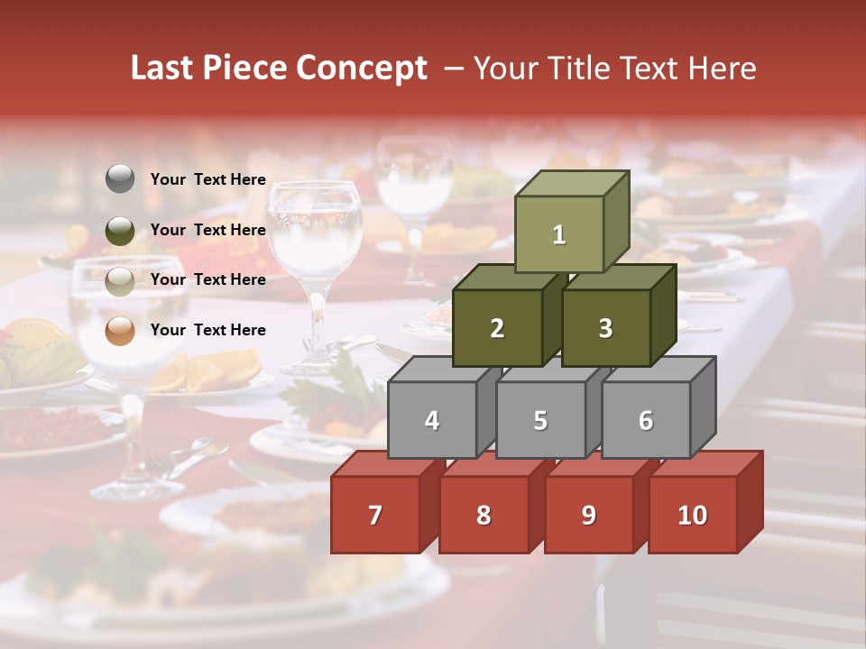 Party Table In Front Of Istanbul PowerPoint Template