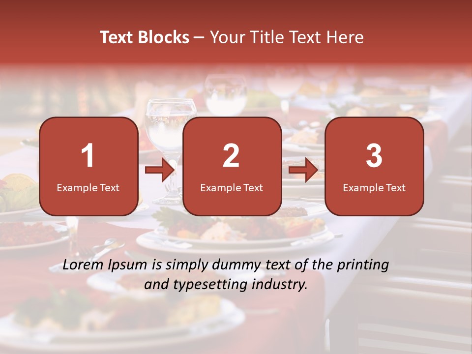 Party Table In Front Of Istanbul PowerPoint Template