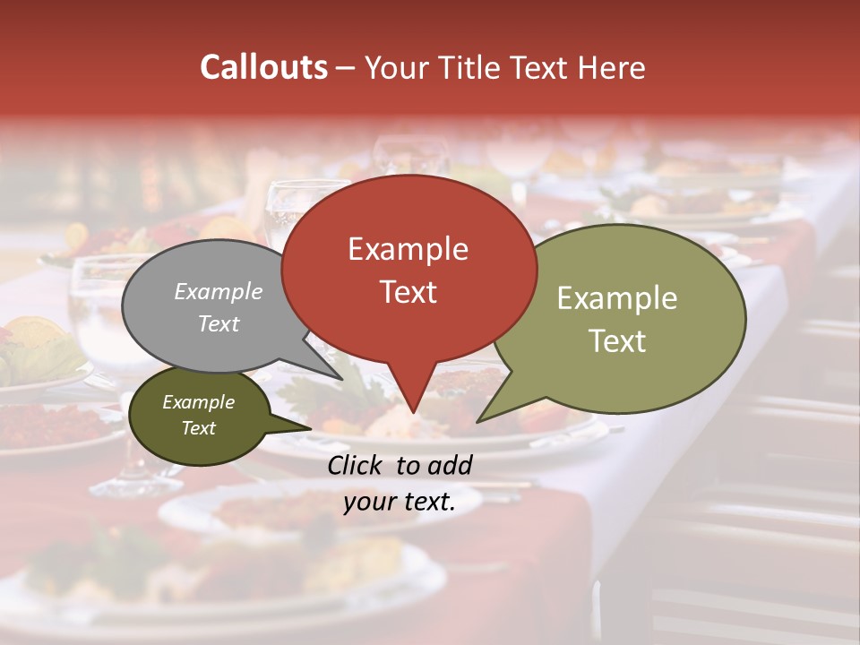 Party Table In Front Of Istanbul PowerPoint Template