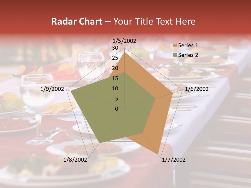 Party Table In Front Of Istanbul PowerPoint Template