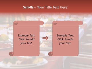 Party Table In Front Of Istanbul PowerPoint Template