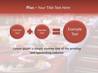 Party Table In Front Of Istanbul PowerPoint Template