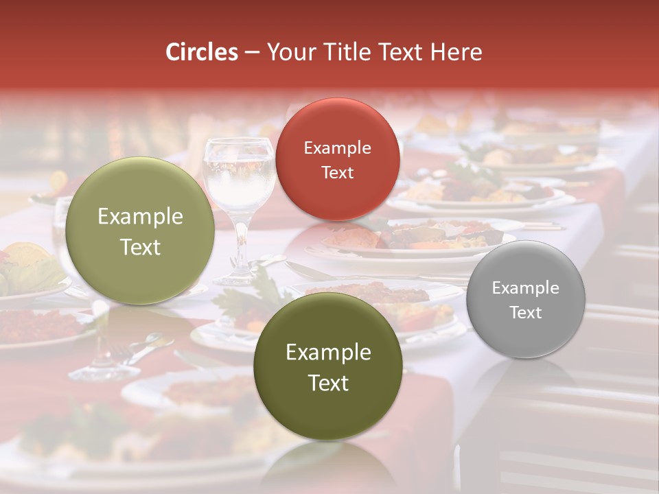 Party Table In Front Of Istanbul PowerPoint Template