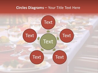 Party Table In Front Of Istanbul PowerPoint Template