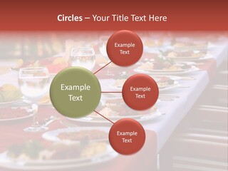 Party Table In Front Of Istanbul PowerPoint Template