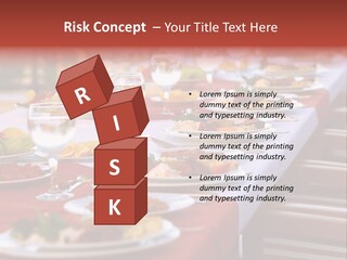 Party Table In Front Of Istanbul PowerPoint Template