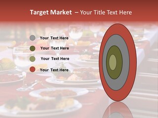 Party Table In Front Of Istanbul PowerPoint Template
