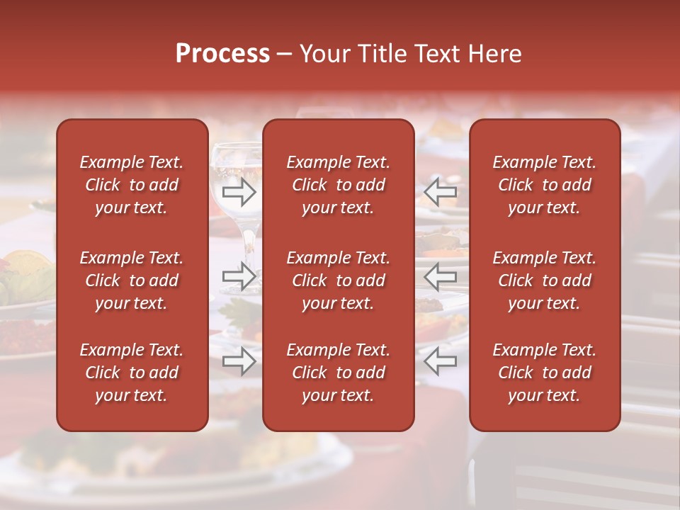 Party Table In Front Of Istanbul PowerPoint Template