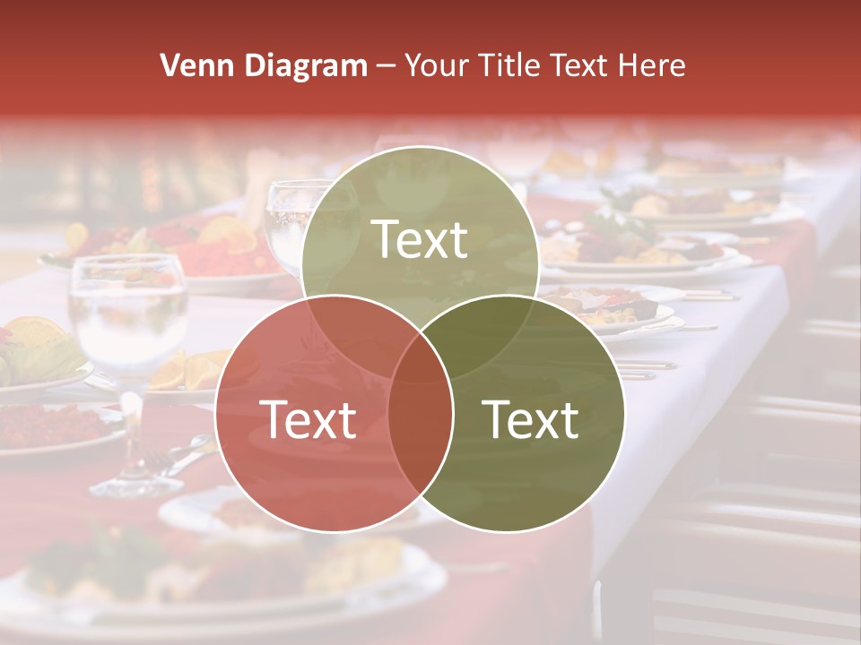 Party Table In Front Of Istanbul PowerPoint Template