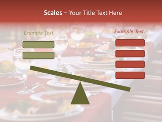 Party Table In Front Of Istanbul PowerPoint Template