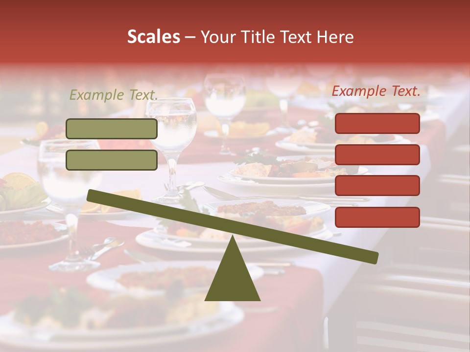 Party Table In Front Of Istanbul PowerPoint Template