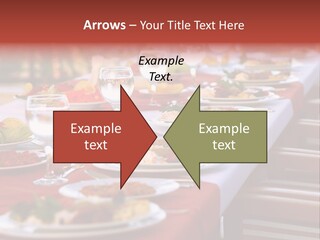 Party Table In Front Of Istanbul PowerPoint Template