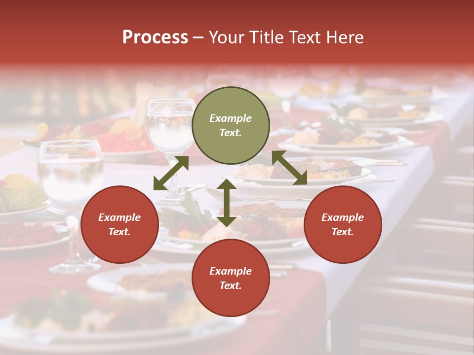 Party Table In Front Of Istanbul PowerPoint Template