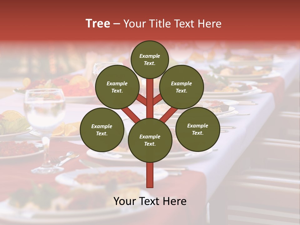 Party Table In Front Of Istanbul PowerPoint Template